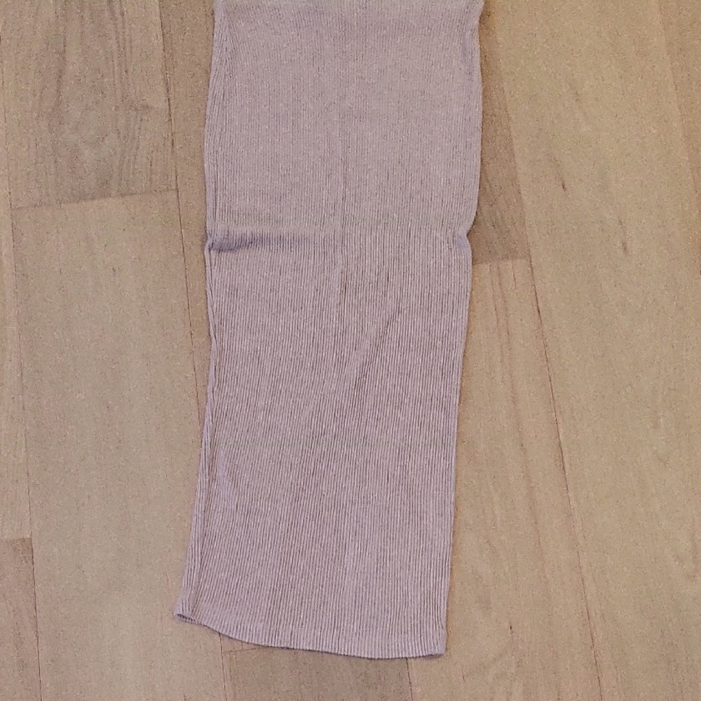 ASOS Ribbed Knit Skirt in Dusty Mauve